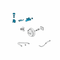 OEM 2005 Honda Civic Master Cylinder Assembly Diagram - 46100-S6D-R01