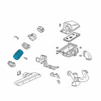 OEM 1998 Chevrolet Malibu Duct-Rear Air Intake Diagram - 24505502