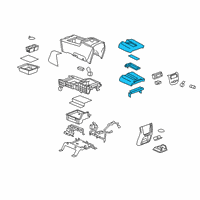 OEM 2009 GMC Sierra 2500 HD Lid Assembly Diagram - 19328716