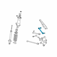 OEM 2013 Lexus IS F Rear Upper Control Arm Assembly No.2 Diagram - 48790-30120