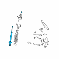 OEM 2011 Lexus IS250 ABSORBER Assembly,Shock Diagram - 48530-80535