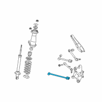 OEM 2015 Lexus IS350 Rear Suspension Control Arm Assembly, No.1 Diagram - 48710-30220
