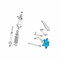 OEM 2015 Lexus IS350 Carrier Sub-Assembly, Rear Diagram - 42304-30150