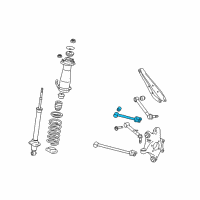 OEM 2009 Lexus IS350 Rear Upper Control Arm Assembly No.1 Diagram - 48770-30110