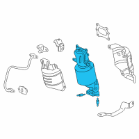 OEM 2018 Acura RLX Front Primary Catalytic Converter Diagram - 18180-R9P-A10