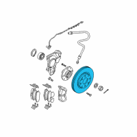 OEM Kia Spectra5 Disc-Front Wheel Brake Diagram - 517122F100