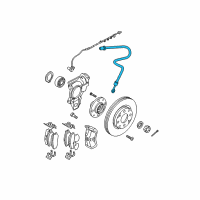 OEM 2008 Kia Spectra Hose-Brake, LH Diagram - 587302F001DS