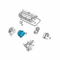 OEM Honda Ridgeline Gasket, Rear Timing Belt (Upper) Diagram - 11832-RCA-A00