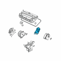 OEM Acura RLX Plate Assembly, Front Timing Belt Back Cover Diagram - 11860-R70-A00