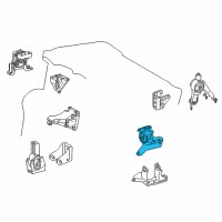 OEM 2019 Toyota Corolla Side Mount Diagram - 12372-0T330