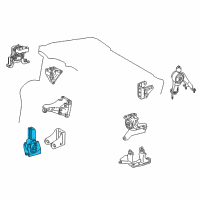 OEM 2019 Toyota Corolla Front Mount Diagram - 12361-0T210