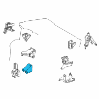 OEM 2019 Toyota Corolla Front Mount Bracket Diagram - 12311-0T360