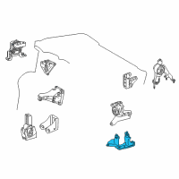 OEM 2019 Toyota Corolla Side Mount Bracket Diagram - 12325-0T360