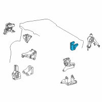 OEM 2019 Toyota Corolla Rear Mount Bracket Diagram - 12321-0T410