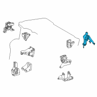 OEM 2017 Toyota Corolla Rear Mount Diagram - 12371-0T260