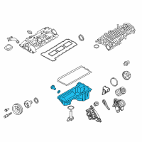 OEM 2016 BMW 435i xDrive Engine Oil Pan Diagram - 11-13-7-570-403