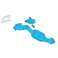 OEM Lexus IS300 Exhaust Manifold Sub-Assembly, Left Diagram - 17150-31340