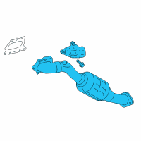 OEM 2020 Lexus IS300 Exhaust Manifold Sub-Assembly, Left Diagram - 17150-31340