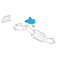 OEM Lexus RC300 INSULATOR, Exhaust Manifold Heat Diagram - 17167-31120