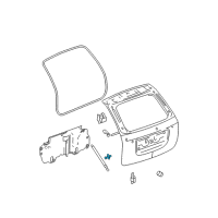 OEM Chevrolet Equinox Lift Cylinder Ball Stud Diagram - 11609629