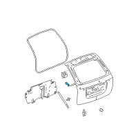 OEM 2009 Chevrolet Equinox Lift Cylinder Upper Bracket Diagram - 25979893