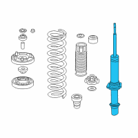 OEM 2008 Honda Accord Shock Absorber Unit, Right Front Diagram - 51611-TA0-A12