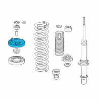 OEM 2012 Honda Crosstour Base, Left Front Shock Absorber Mounting Diagram - 51676-TA0-A02