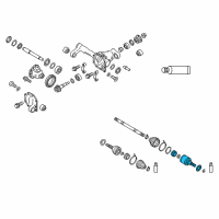 OEM 2015 Infiniti QX80 Joint Assembly Outer Diagram - 39711-1LA0D