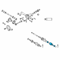 OEM 2016 Infiniti QX80 Joint Assembly Outer Diagram - 39711-1LA0D