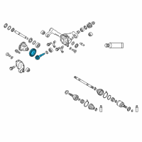 OEM Infiniti QX80 Gear Set-Final Drive Diagram - 38100-EA18B