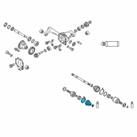 OEM 2021 Infiniti QX80 Dust Boot Kit-Repair, Outer Diagram - C9BDA-1LB0C