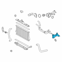 OEM 2011 Toyota Highlander Water Outlet Diagram - 16331-31190