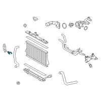 OEM 2016 Toyota Highlander Shroud Clip Diagram - 90469-45001