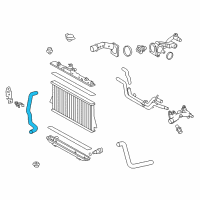 OEM Toyota Highlander Lower Hose Diagram - 16572-0P282