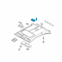 OEM BMW X6 Interior Reading Light, Rear Diagram - 63-31-9-111-012