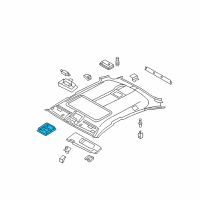 OEM 2011 BMW X6 Switch Unit Roof Diagram - 61-31-9-225-948