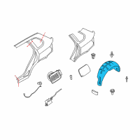 OEM 2008 BMW X5 Cover, Wheel Housing, Rear Left Diagram - 51-48-7-248-209