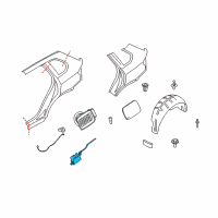 OEM 2008 BMW X5 Filler Flap Actuator Diagram - 67-11-6-985-882