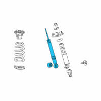 OEM Acura RL Shock Absorber Unit, Right Rear Diagram - 52611-SJA-A52