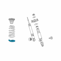 OEM 2008 Acura RL Seat, Rear Spring (Lower) Diagram - 52748-SJA-000