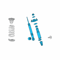 OEM 2009 Acura RL Shock Absorber Assembly, Left Rear Diagram - 52620-SJA-A52