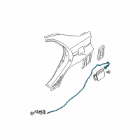 OEM 2006 Kia Spectra Catch & Cable Assembly-F Diagram - 815902F000