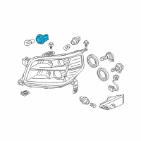 OEM Honda Socket (Gray) Diagram - 33303-S04-003