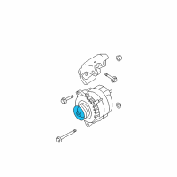 OEM 2009 Nissan Rogue Pulley-Alternator Diagram - 23151-6N20B