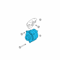 OEM 2008 Nissan Rogue Alternator Assy Reman Diagram - 2310M-AU40DRW
