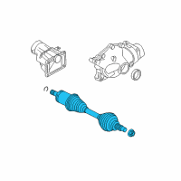 OEM 2012 BMW M3 Cv Axle Assembly Front Left Diagram - 31-60-7-558-949