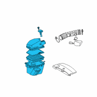 OEM Lexus GS350 Cleaner Assy, Air Diagram - 17700-31721