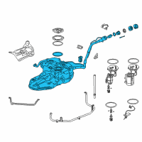 OEM 2021 Honda CR-V Set, Fuel Tank Complete Diagram - 17044-TPG-A00