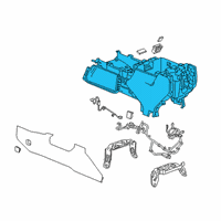 OEM 2021 Chevrolet Silverado 2500 HD CONSOLE ASM-F/FLR LWR *BLACK Diagram - 84945066