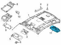 OEM 2021 Nissan Sentra Room Lamp Assy Diagram - 26410-6CA0A